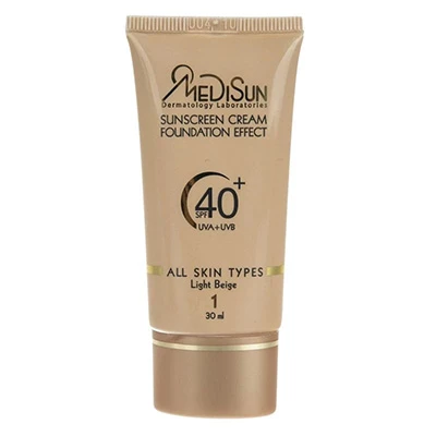 کرم ضد آفتاب با پوشش کرم پودری برند مدیسان (SPF40) شماره 1