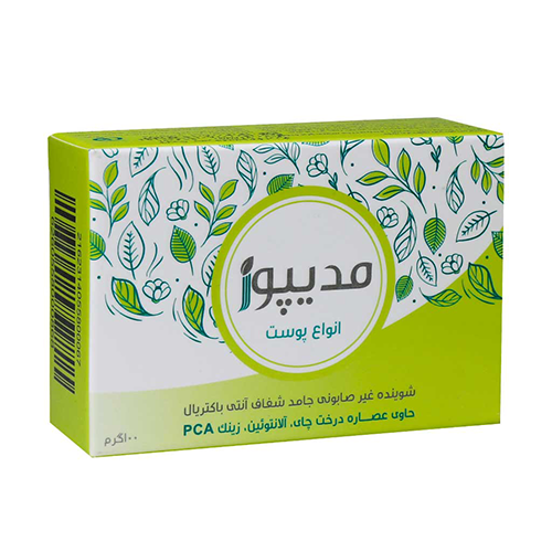 شوینده غیرصابونی جامد شفاف آنتی باکتریال مدیپور