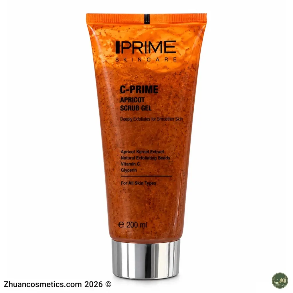 ژل اسکراب زردآلو پرایم حاوی ویتامین C مدل C-Prime
