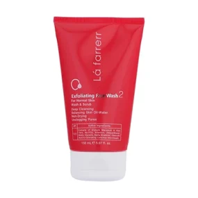 ژل شستشو و لایه بردار صورت لافارر 2 مخصوص پوست‌ های معمولی