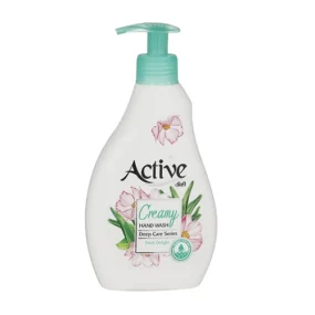 مایع دستشویی کرمی اکتیو آلوئه ورا و گل