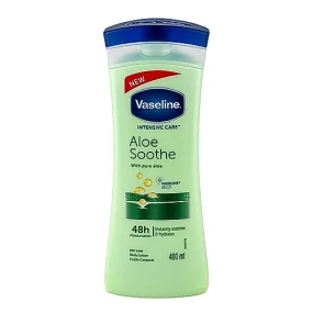 لوسیون بدن وازلین مدل Aloe Soothe حجم 400 میلی لیتر