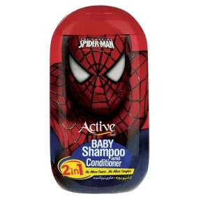 شامپو بچه حاوی نرم کننده اکتیو مدل اسپایدر من